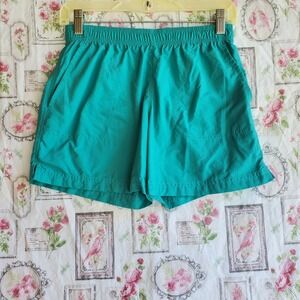 Columbia‎ Womens Shorts Light Teal Elastic Waist With a Pocket SZ XS Athletic